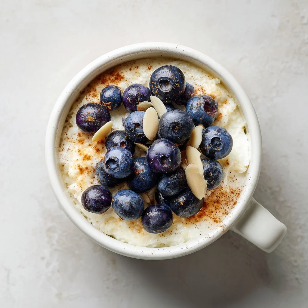 Baked Blueberry Cottage Cheese Breakfast Bowl