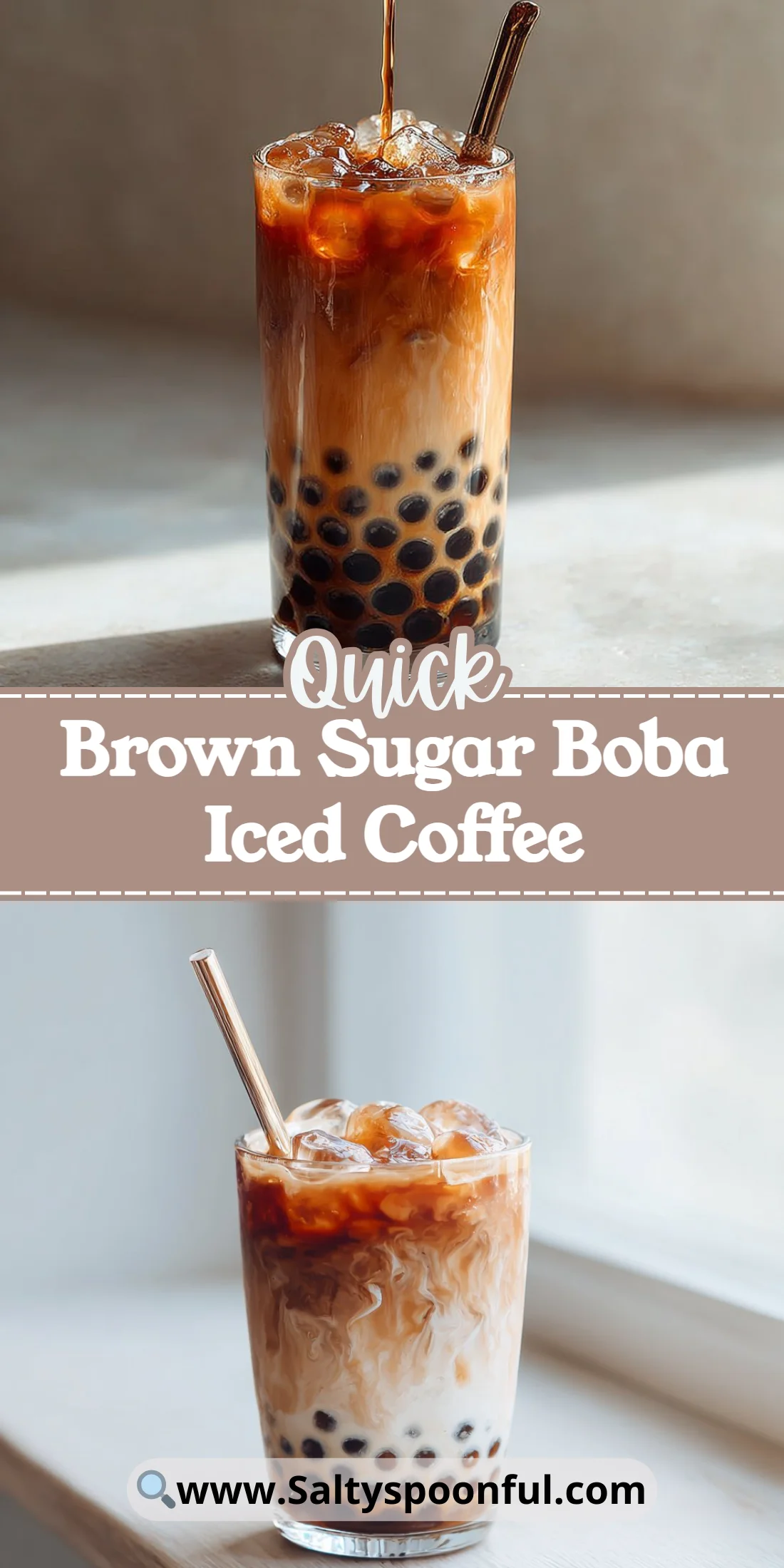 Brown Sugar Boba Iced Coffee