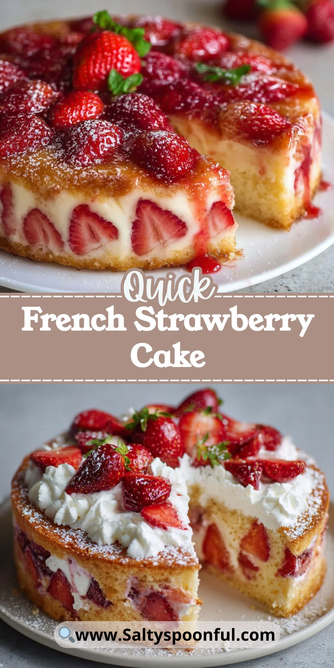 French Strawberry Cake