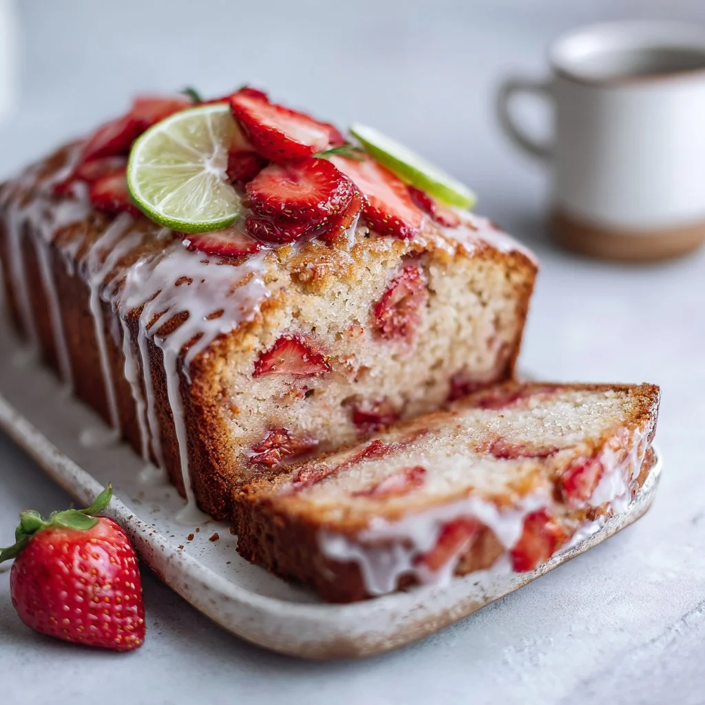 Glazed Strawberry Bread