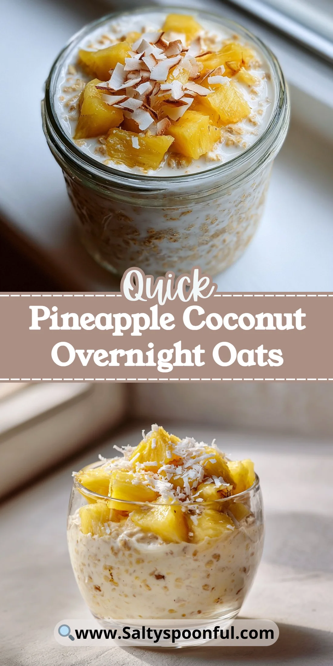 Pineapple Coconut Overnight Oats