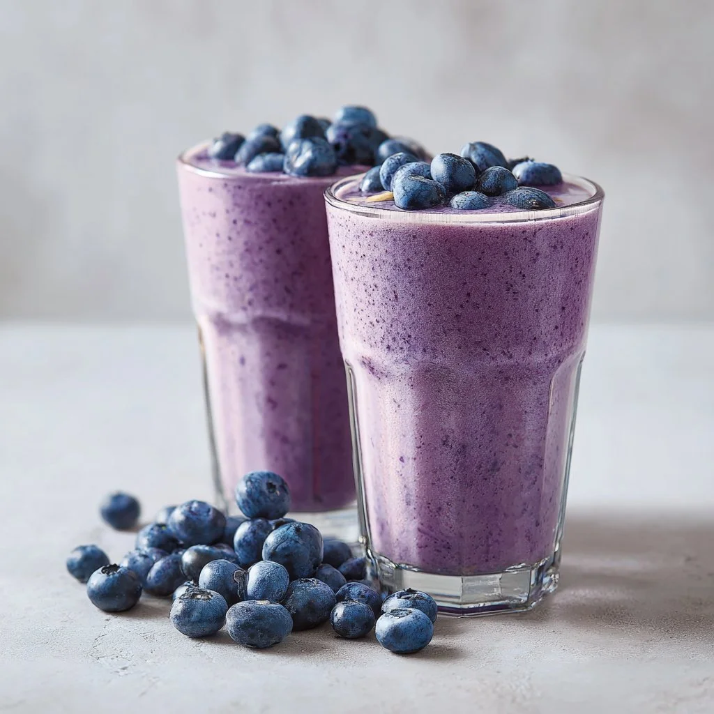 Blueberry Cottage Cheese Smoothie