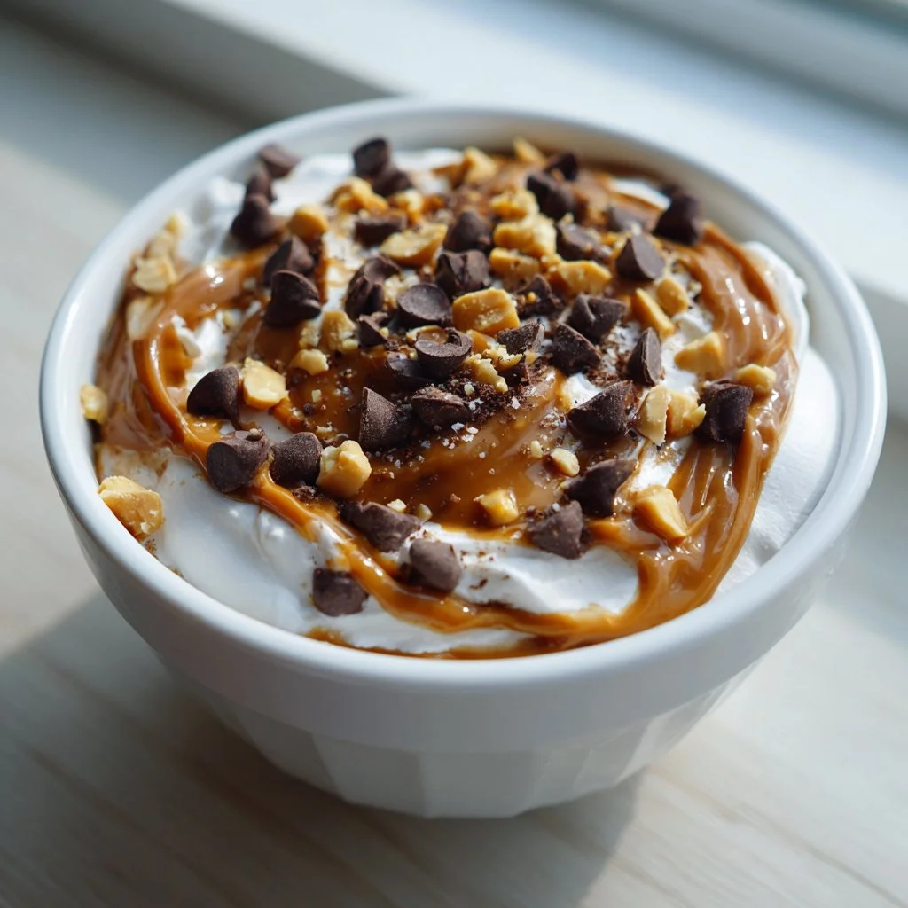 Chocolate Peanut Butter Magic Shell Yogurt
