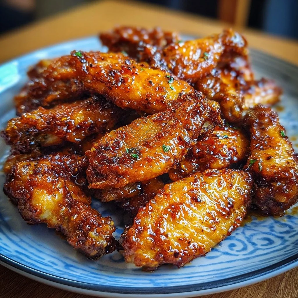 Delicious Colapotle Wings served with a side of dipping sauce