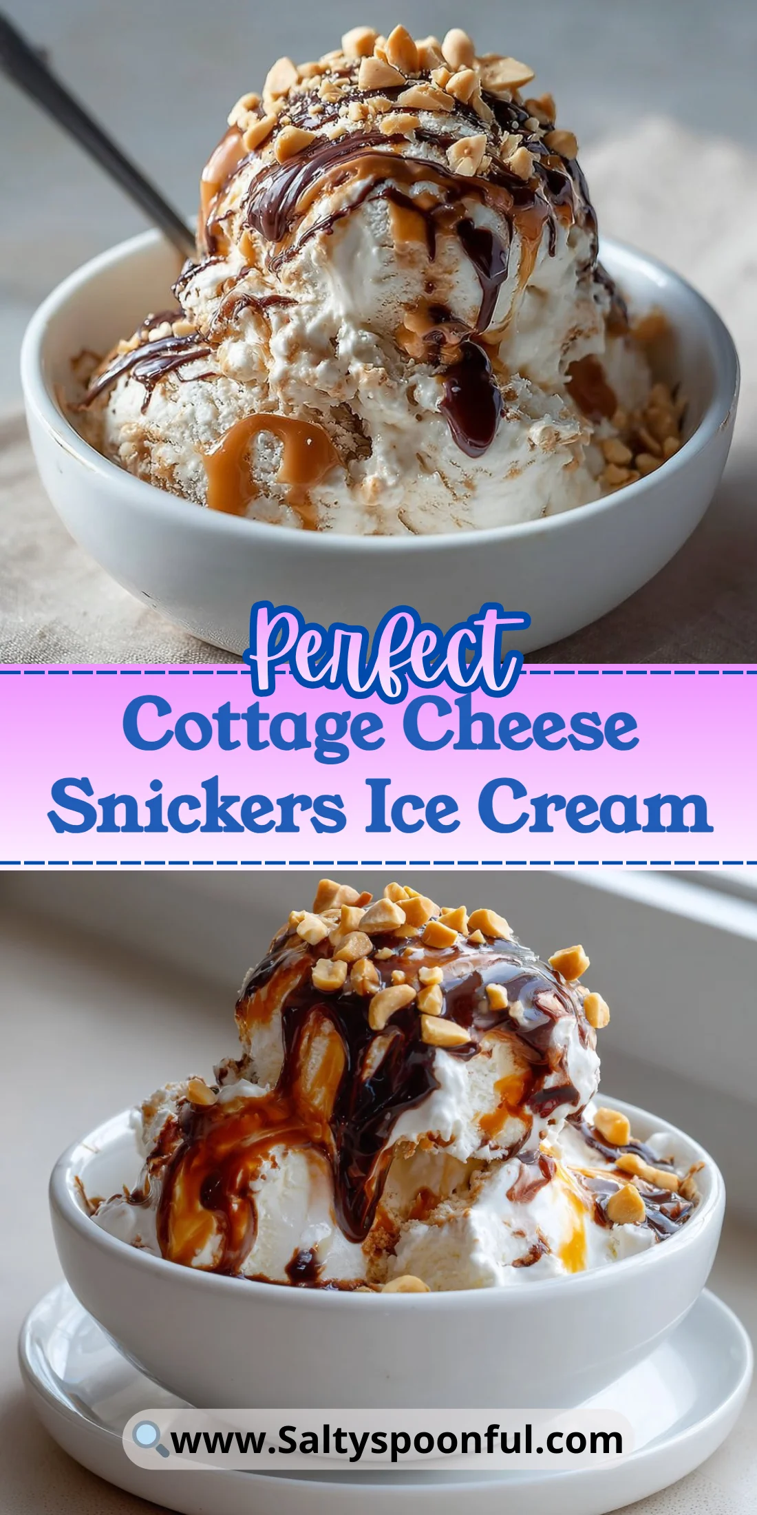 Cottage Cheese Snickers Ice Cream
