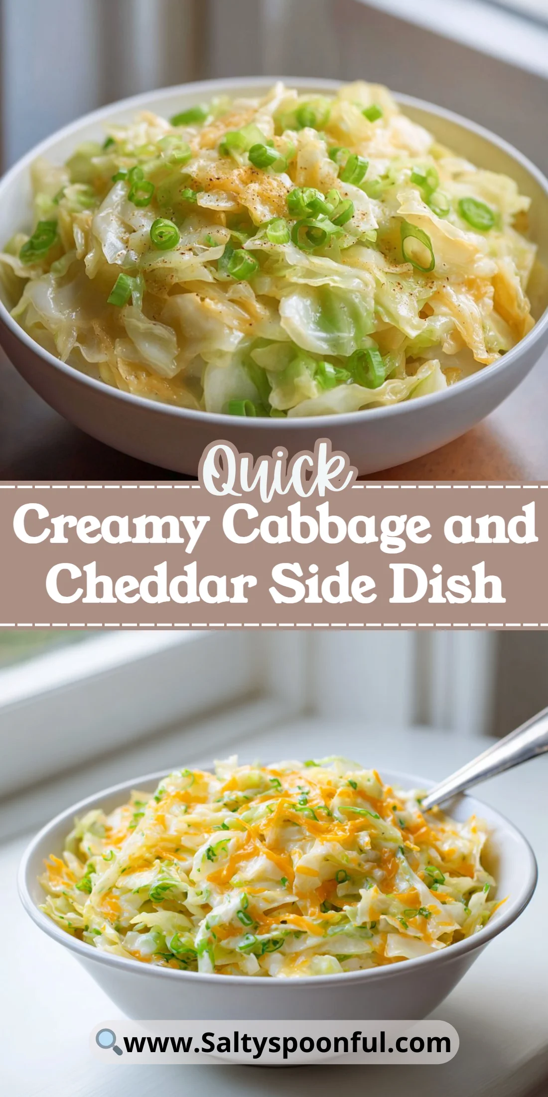 Creamy Cabbage and Cheddar Side Dish