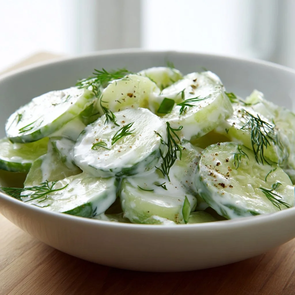 Creamy Cucumber Dill Salad