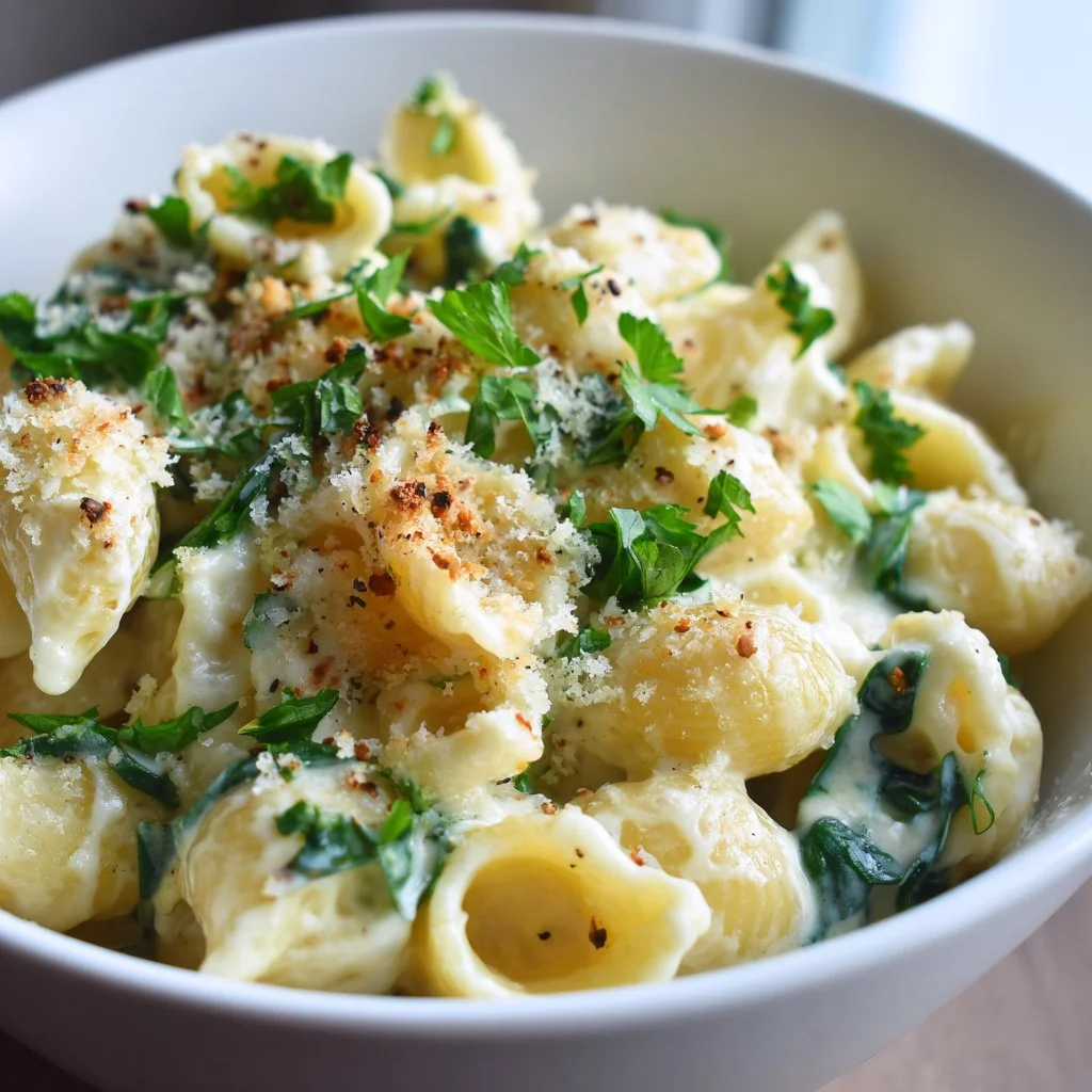 Creamy St. Patrick's Green Mac & Cheese