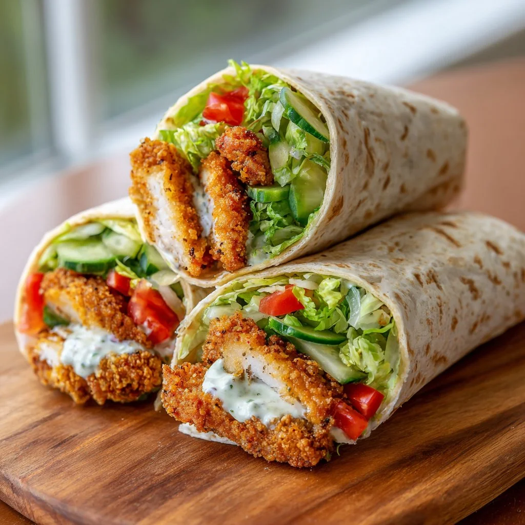 Crispy Chicken Ranch Snack Wraps