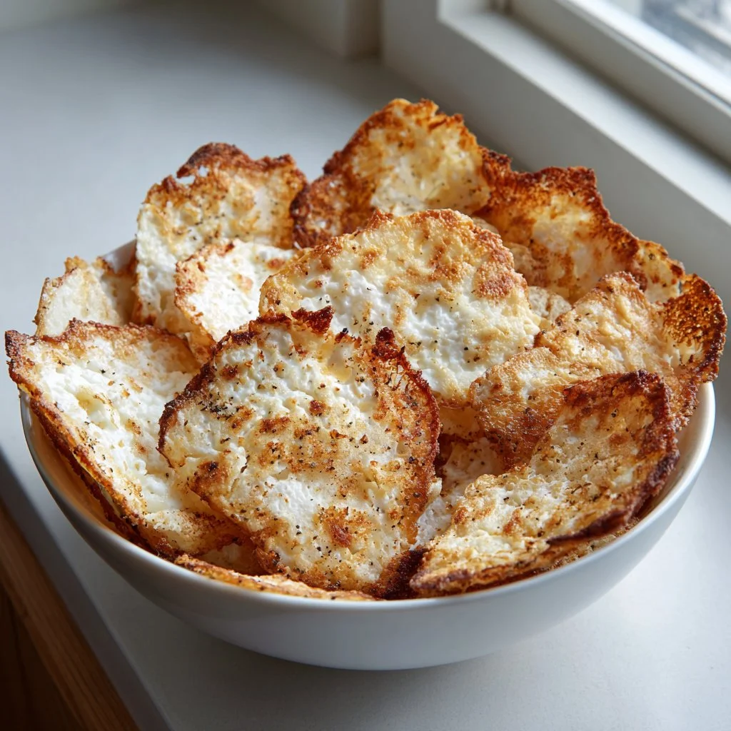 Crispy Cottage Cheese Chips