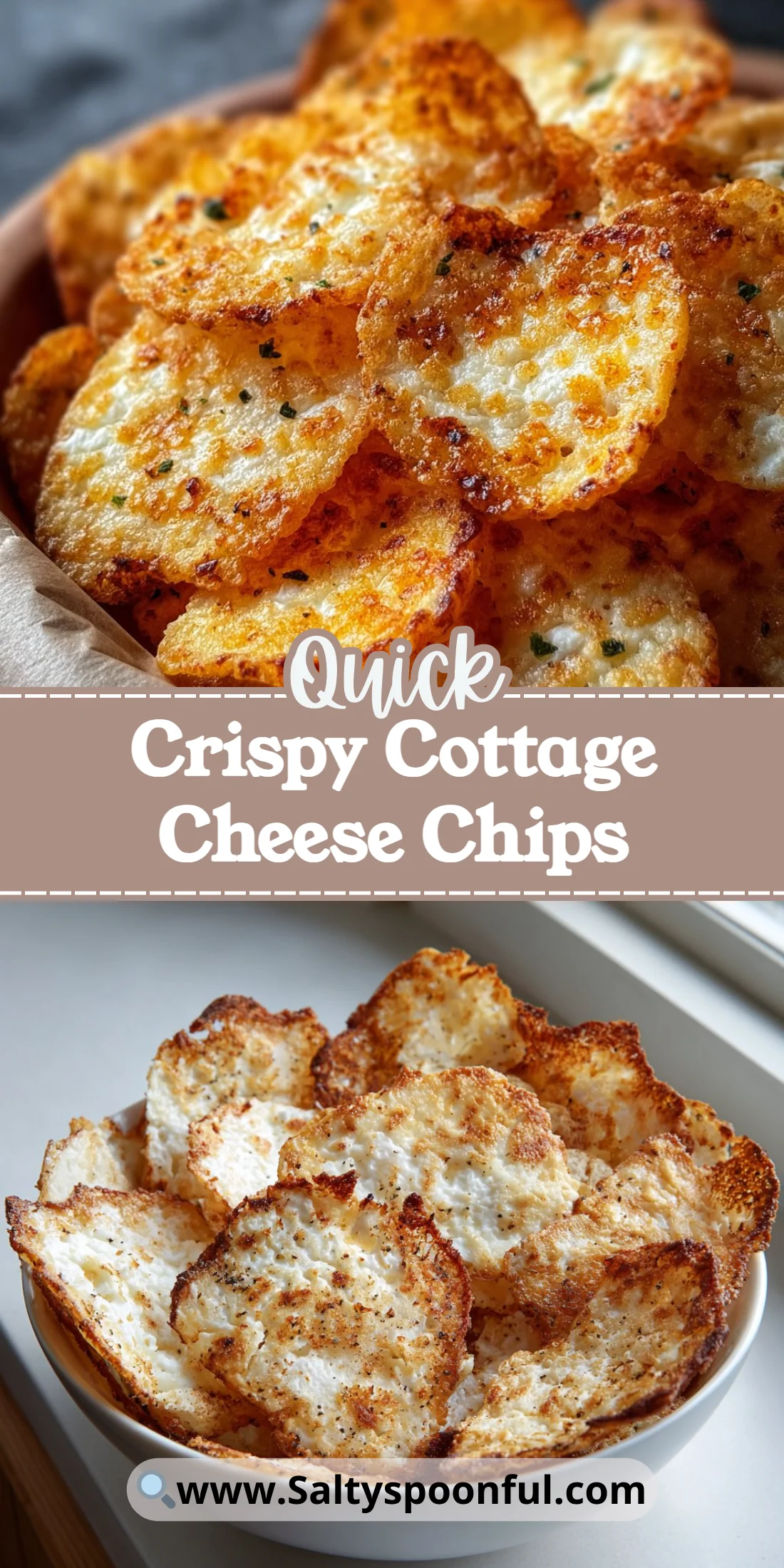 Crispy Cottage Cheese Chips