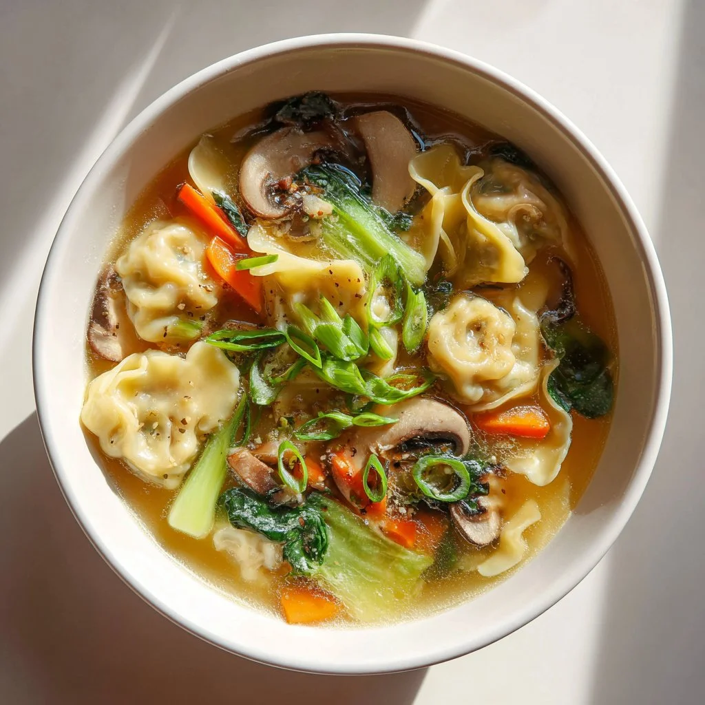 Deconstructed Wonton Soup
