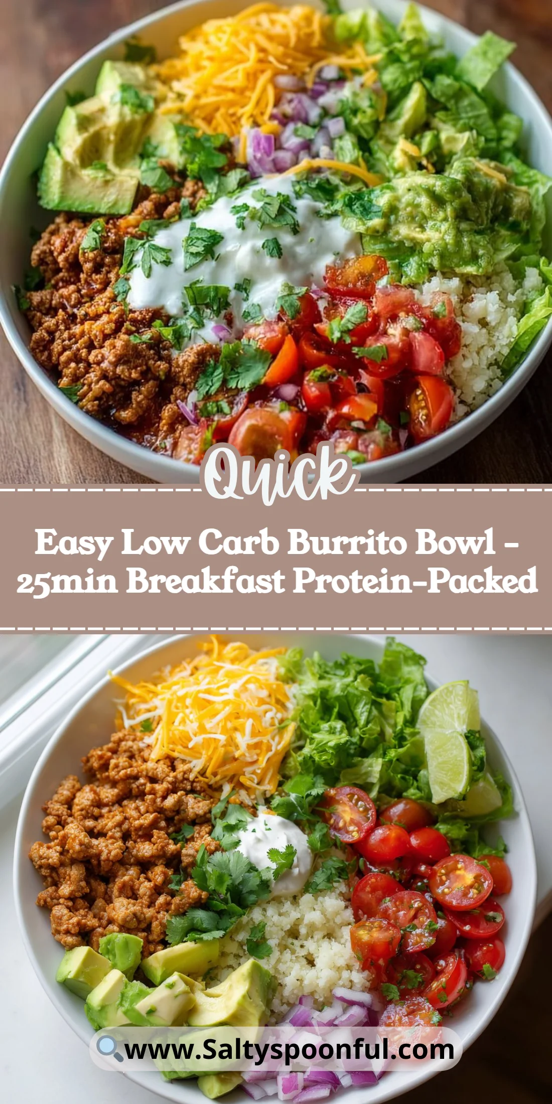 Easy Low Carb Burrito Bowl - 25min Breakfast Protein-Packed