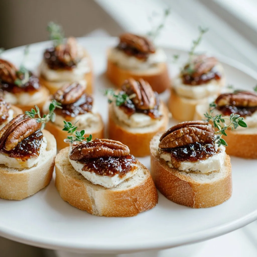 Fig and Brie Crostini Bites