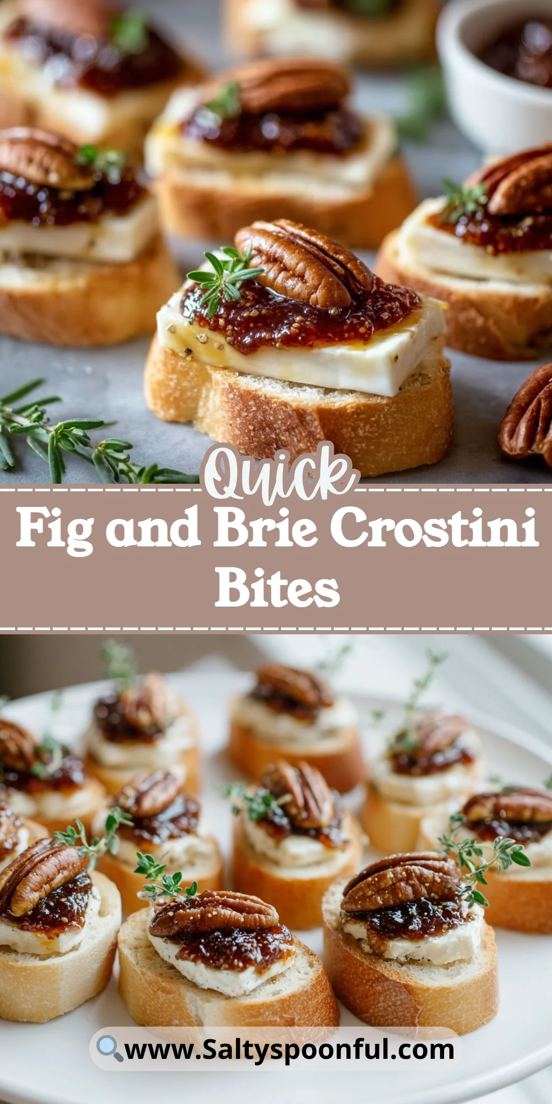 Fig and Brie Crostini Bites