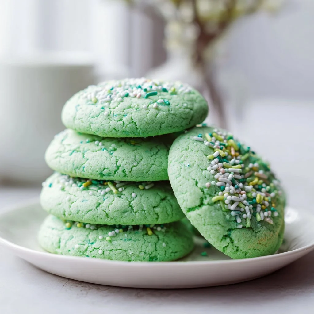 Green Cake Mix Cookies