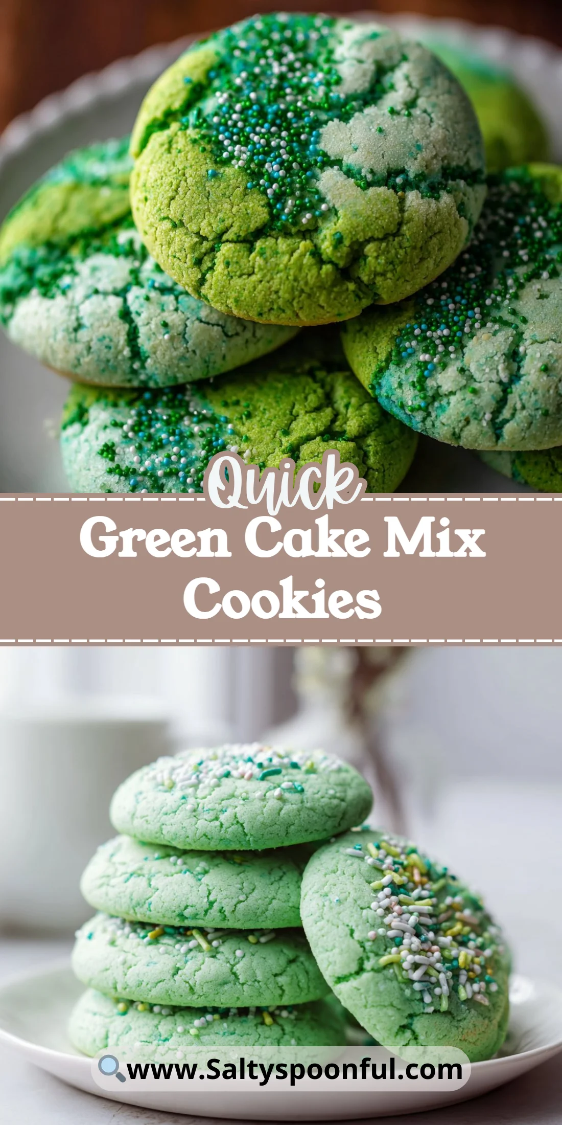 Green Cake Mix Cookies