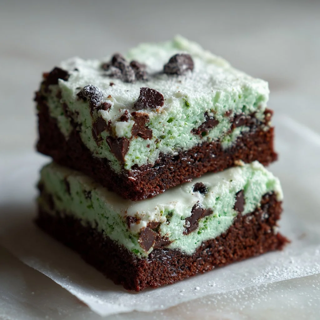 Green Velvet Brownies with Cream Cheese Frosting