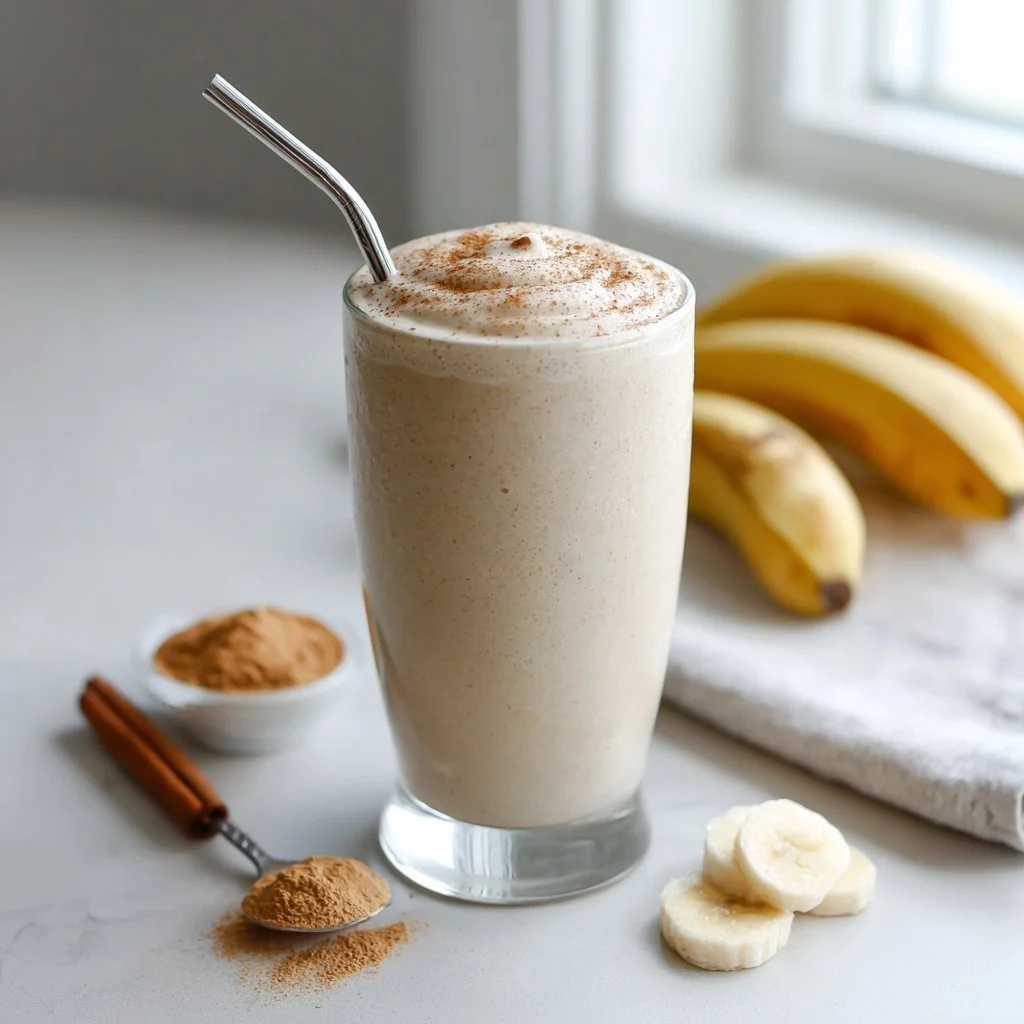 Healthy Cinnamon Roll Protein Shake