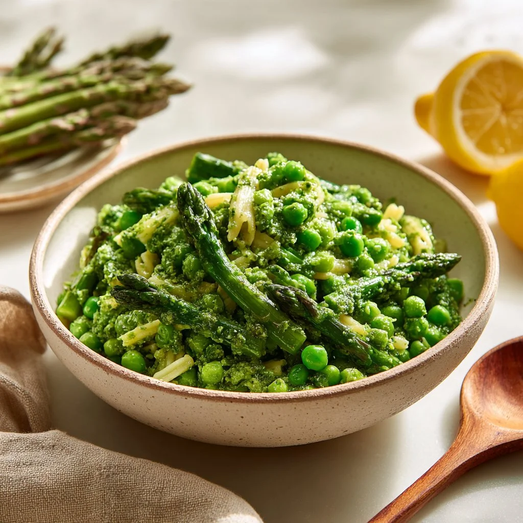 Lemony Asparagus & Pea Pesto