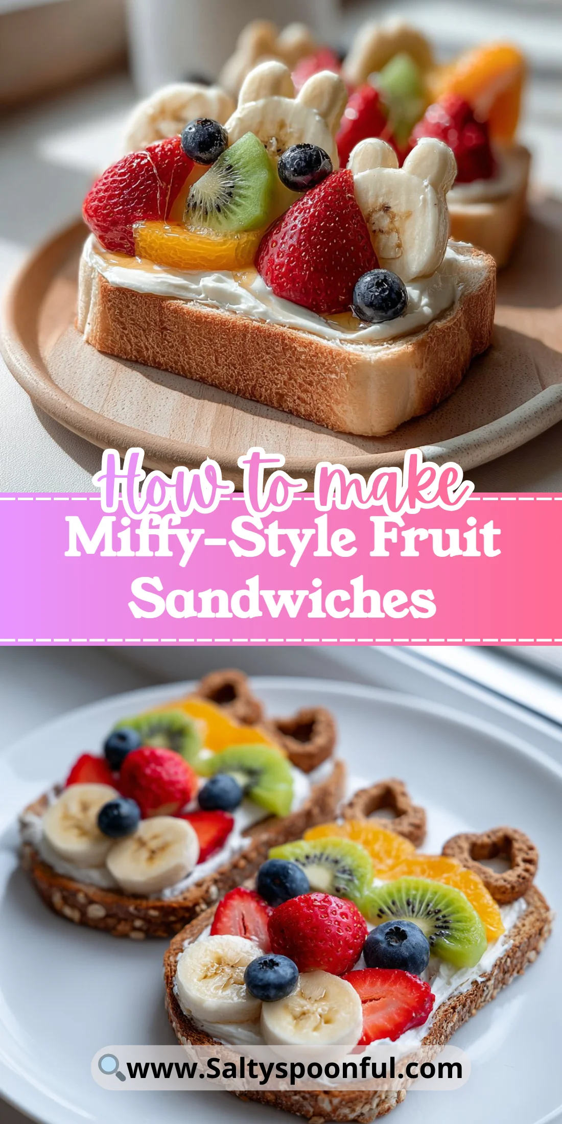 Miffy-Style Fruit Sandwiches