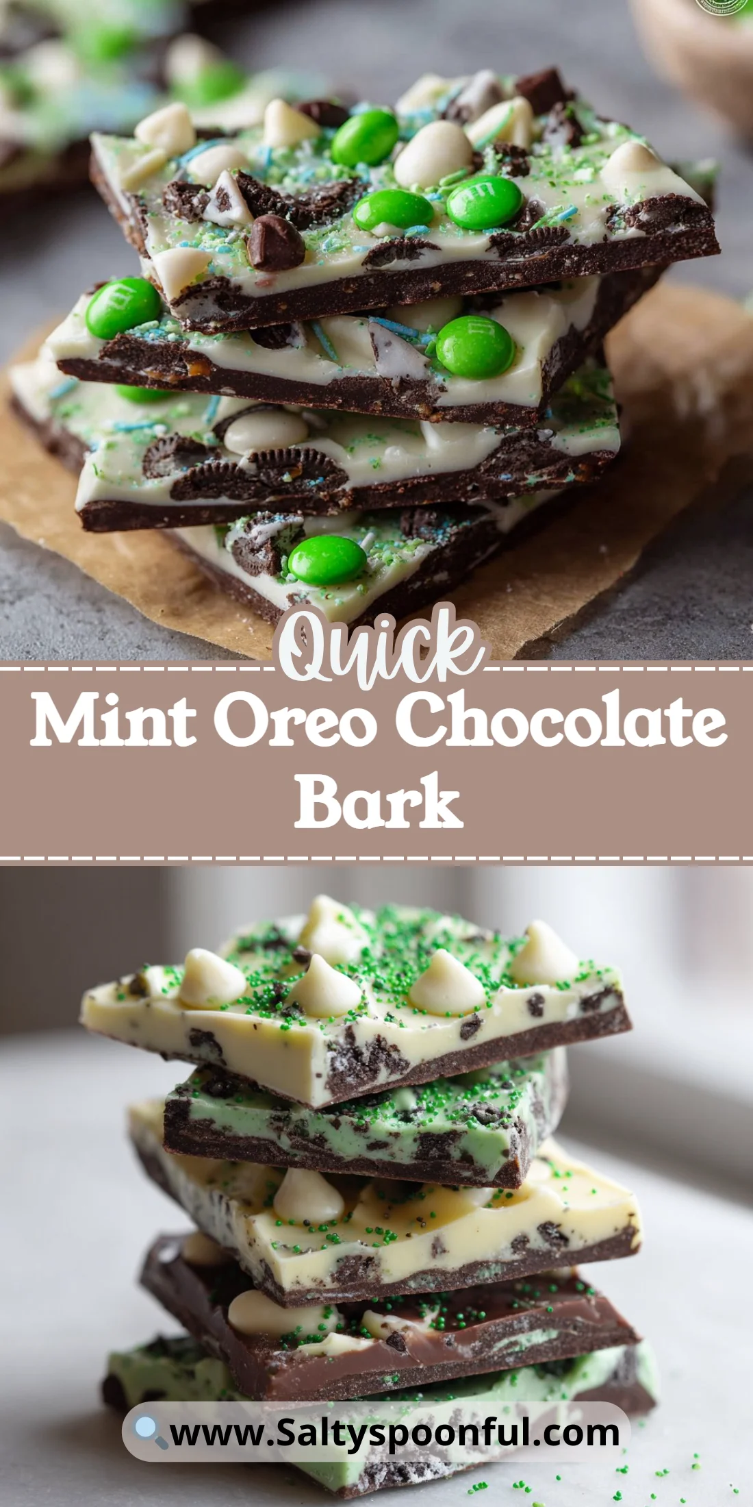 Mint Oreo Chocolate Bark