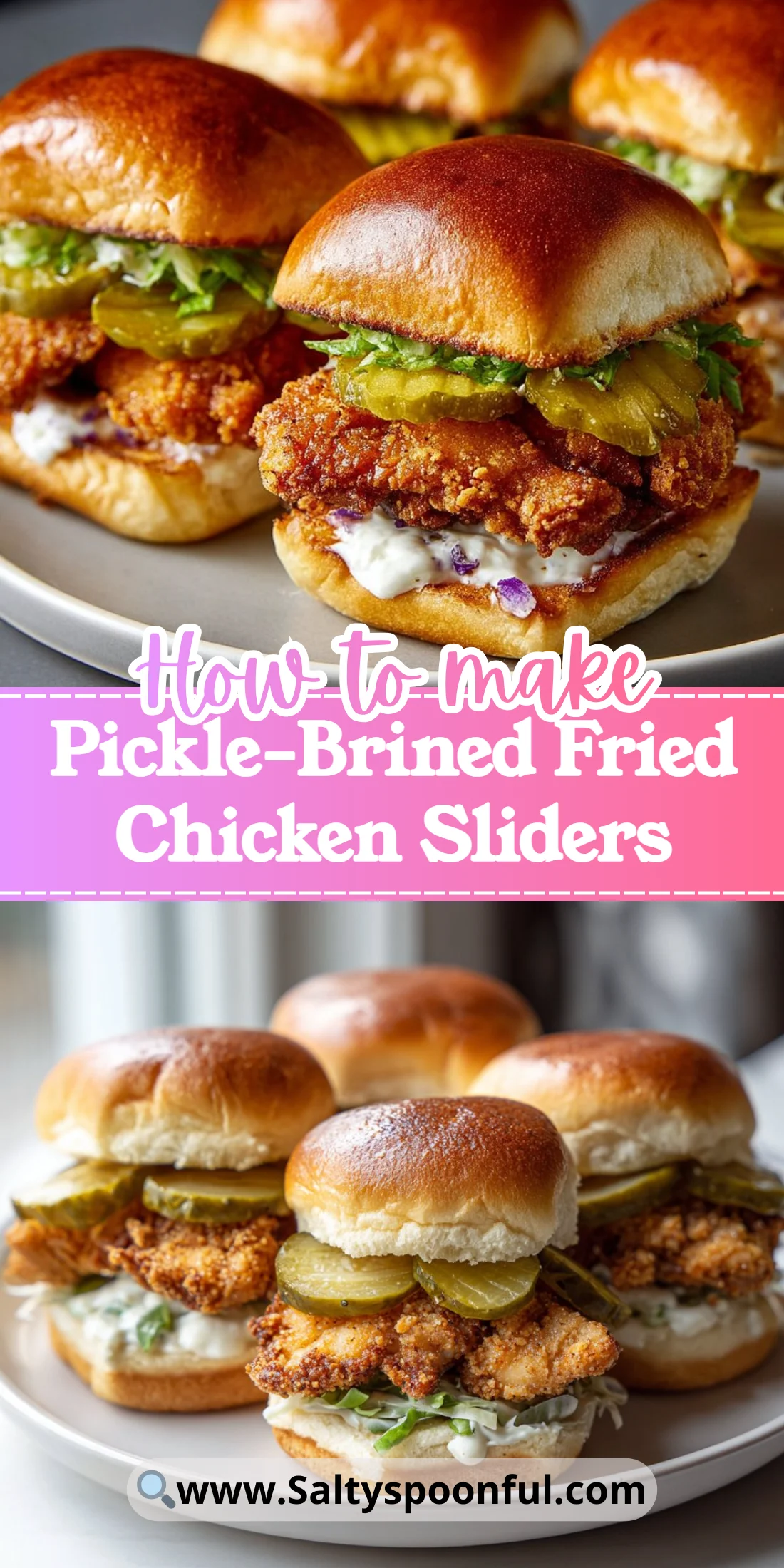 Pickle-Brined Fried Chicken Sliders