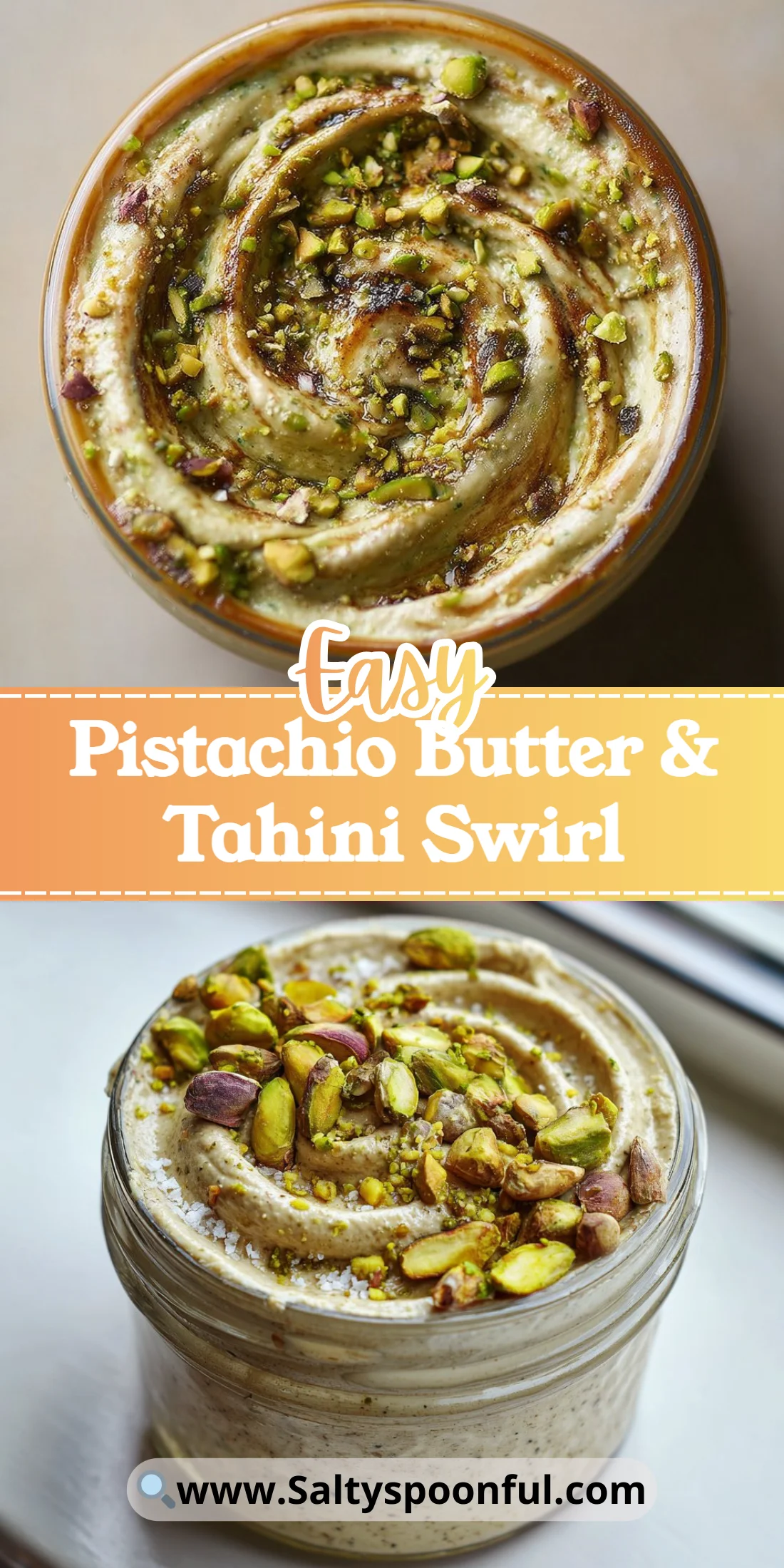Pistachio Butter & Tahini Swirl