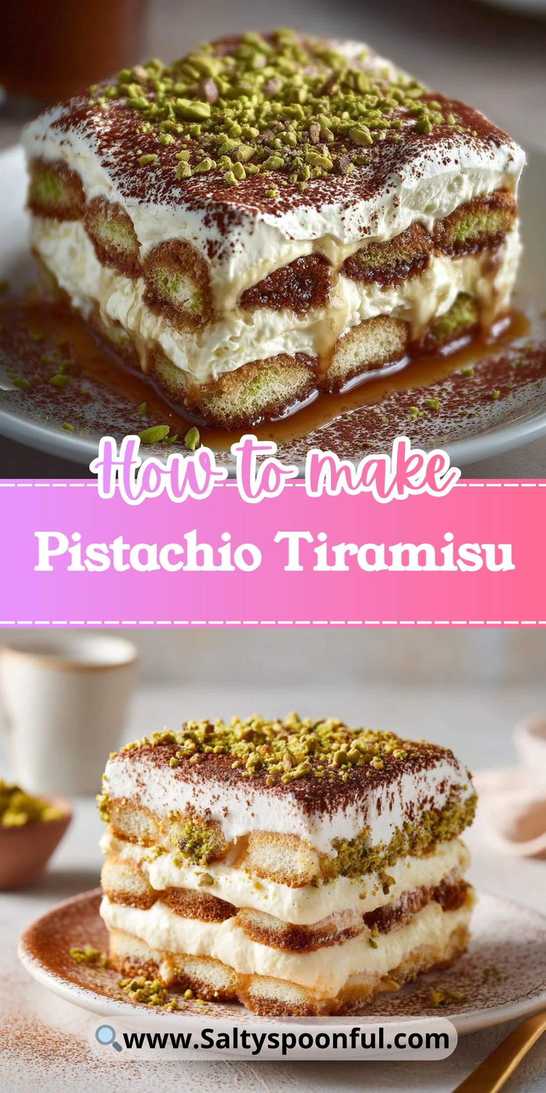 Pistachio Tiramisu