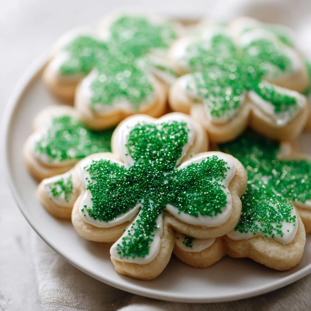 Shamrock Sugar Cookies
