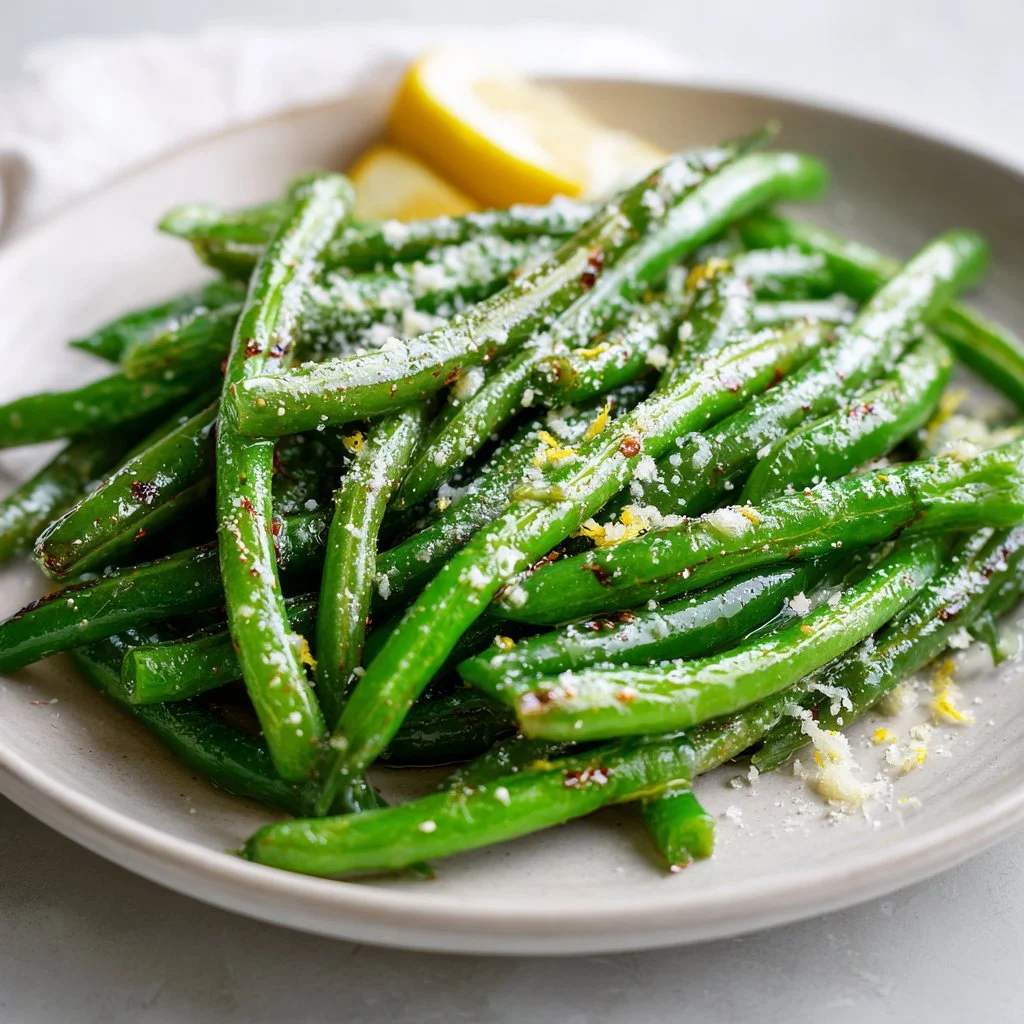 Simple Italian Green Beans with Butter and Parmesan