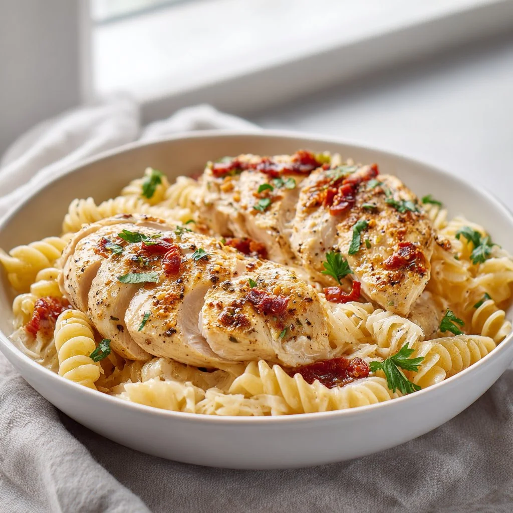Slow-Cooker Boursin Chicken & Pasta