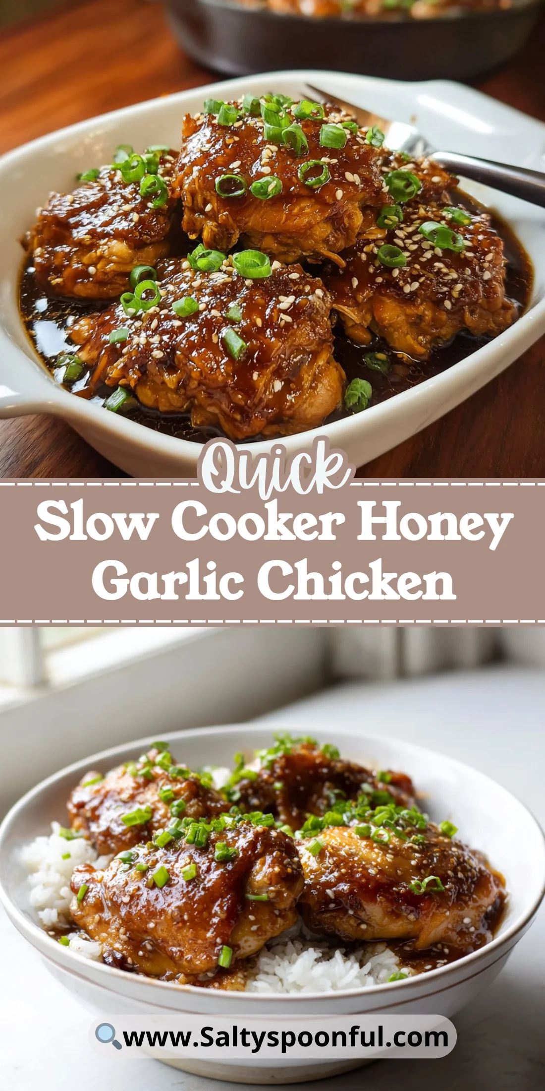 Slow Cooker Honey Garlic Chicken