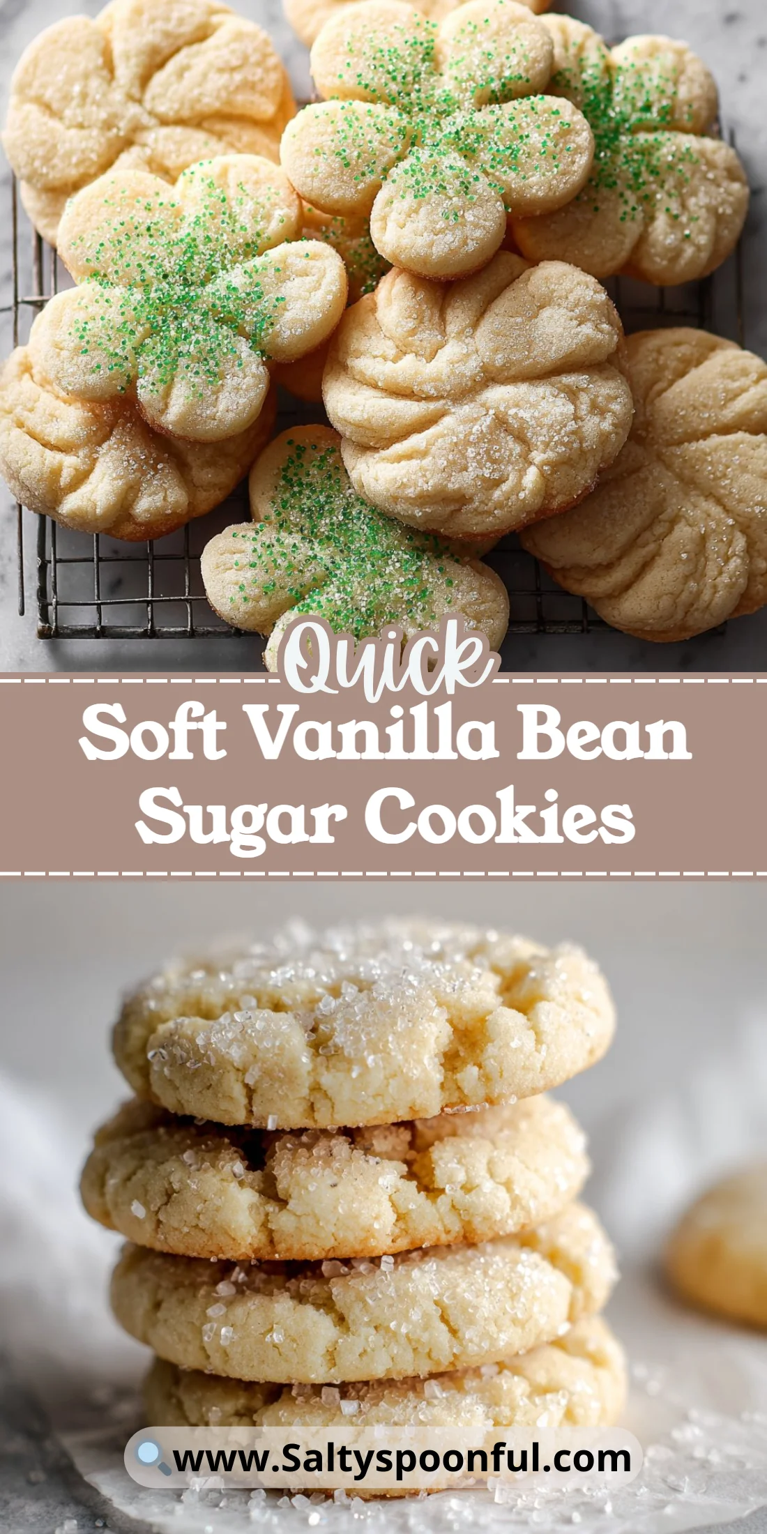 Soft Vanilla Bean Sugar Cookies