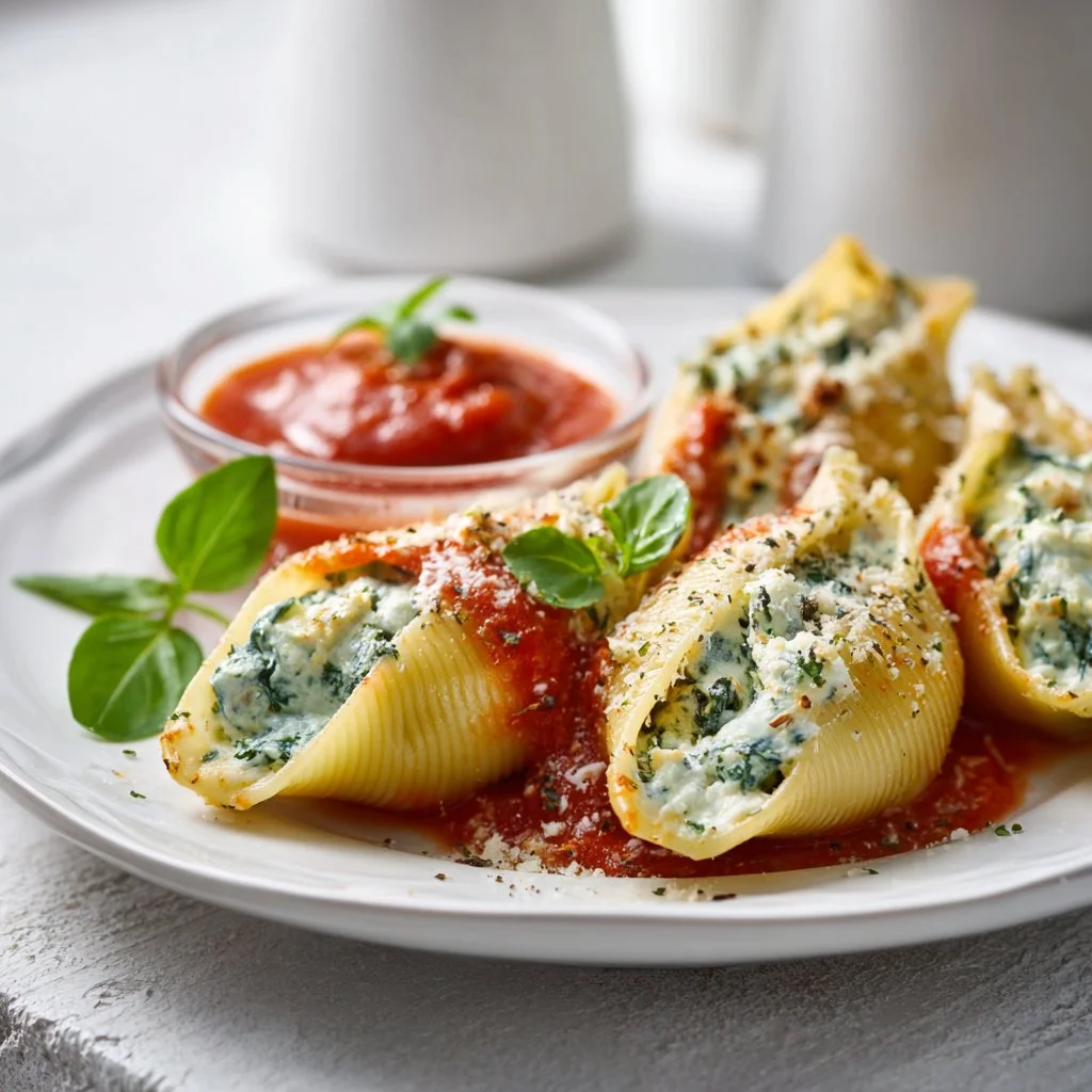 Spinach and Ricotta Stuffed Shells