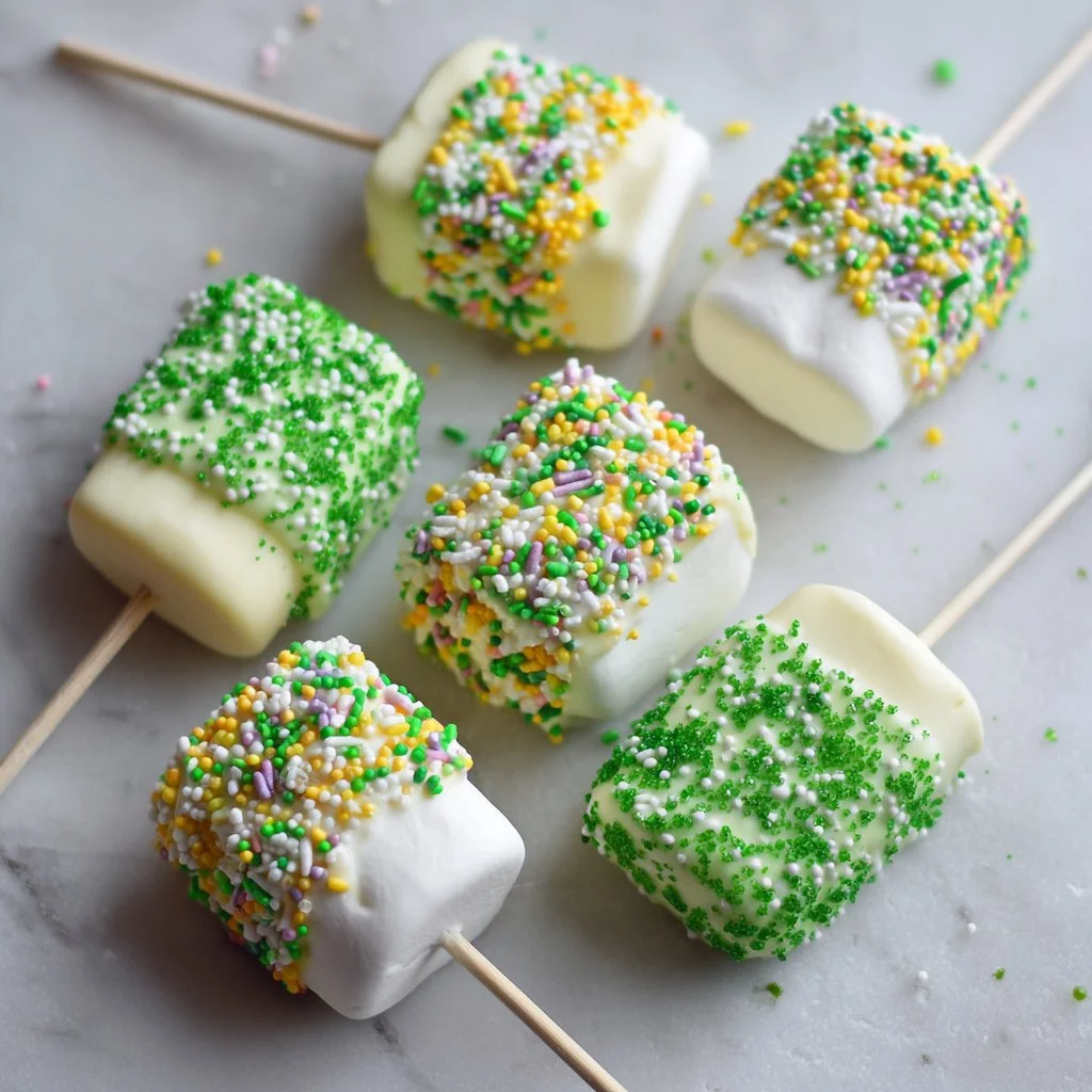 St. Patrick's Day Marshmallow Pops