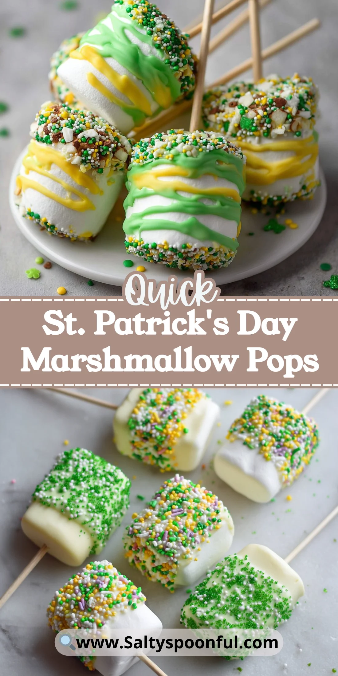 St. Patrick's Day Marshmallow Pops