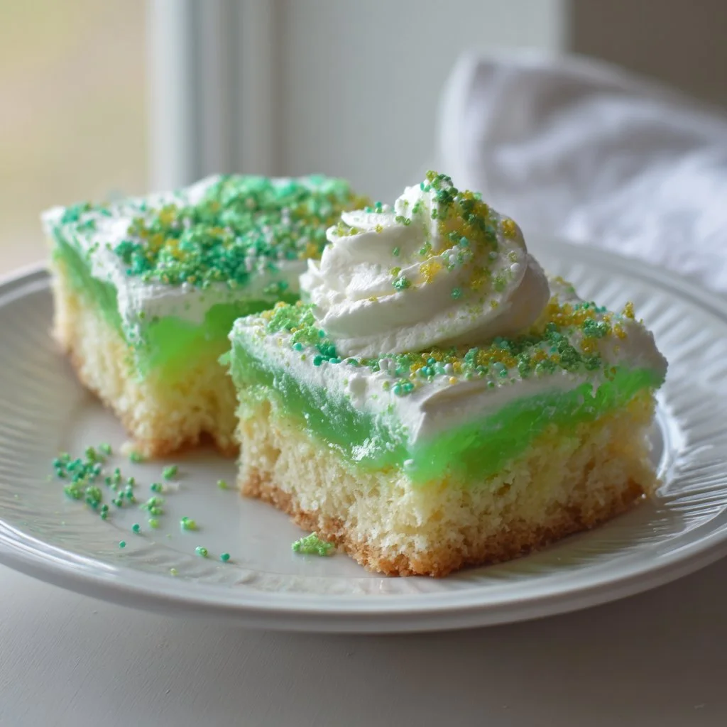 St. Patrick’s Day Poke Cake