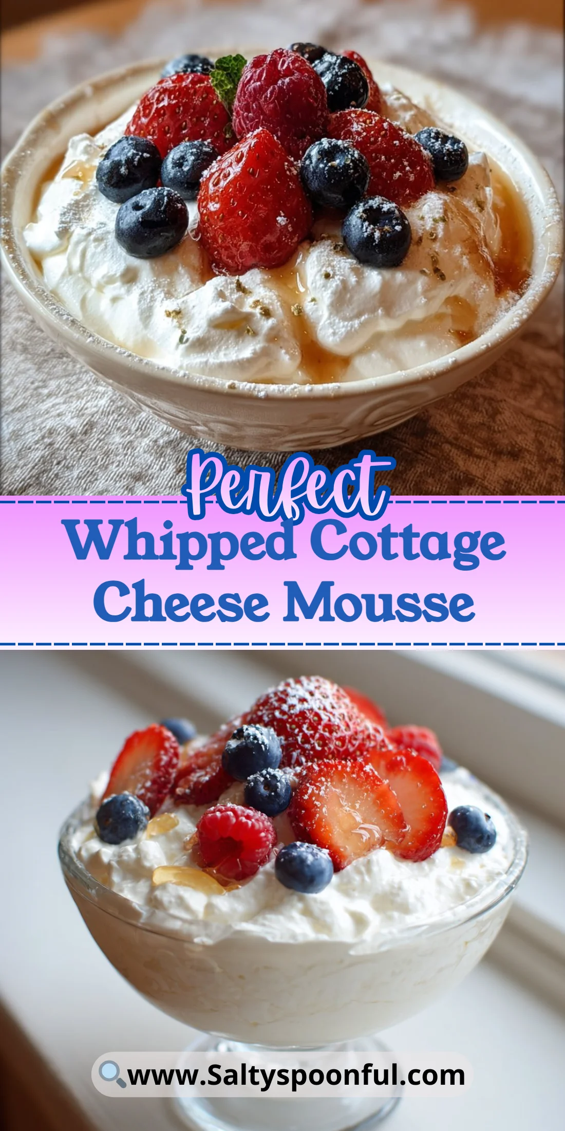 Whipped Cottage Cheese Mousse