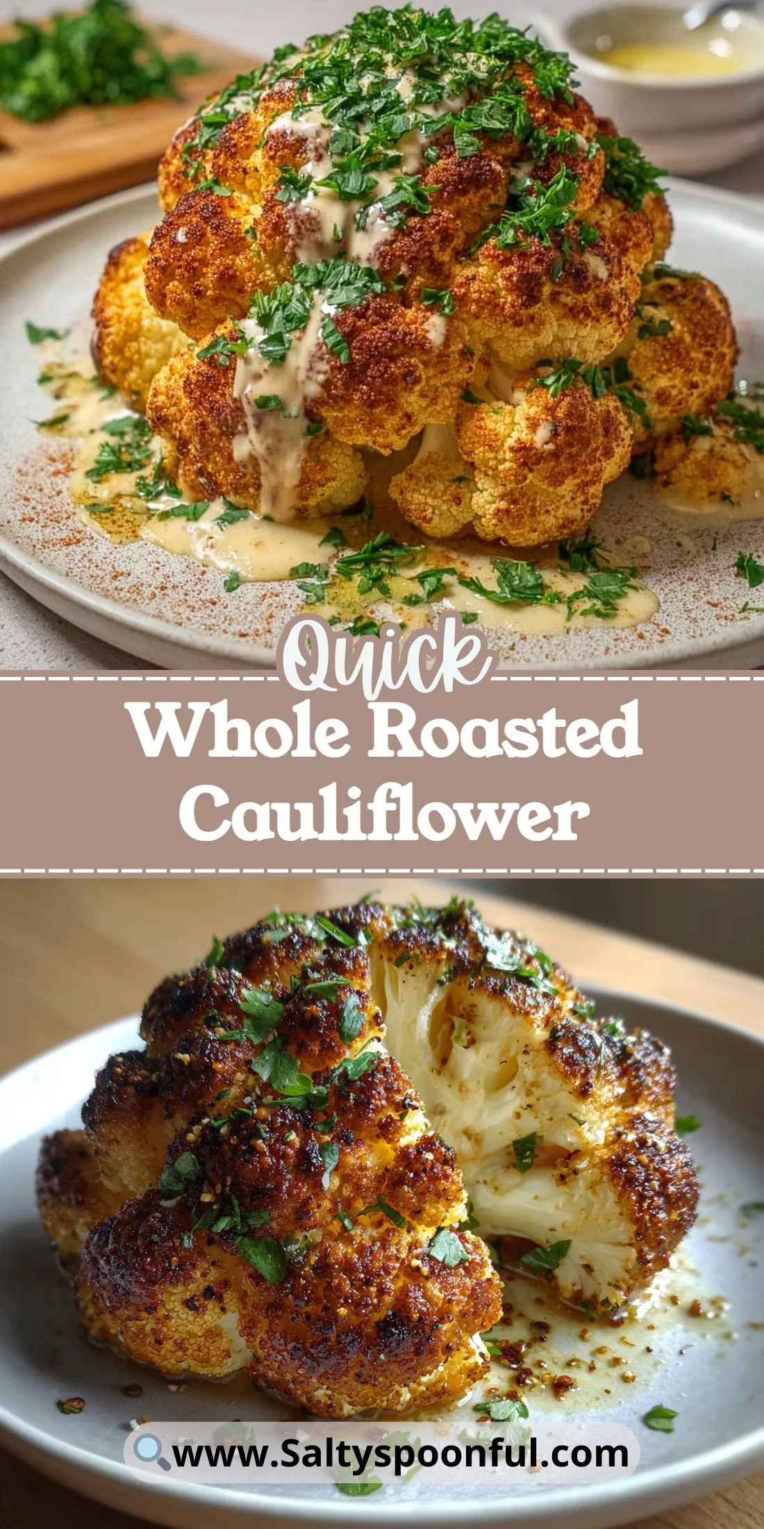 Whole Roasted Cauliflower
