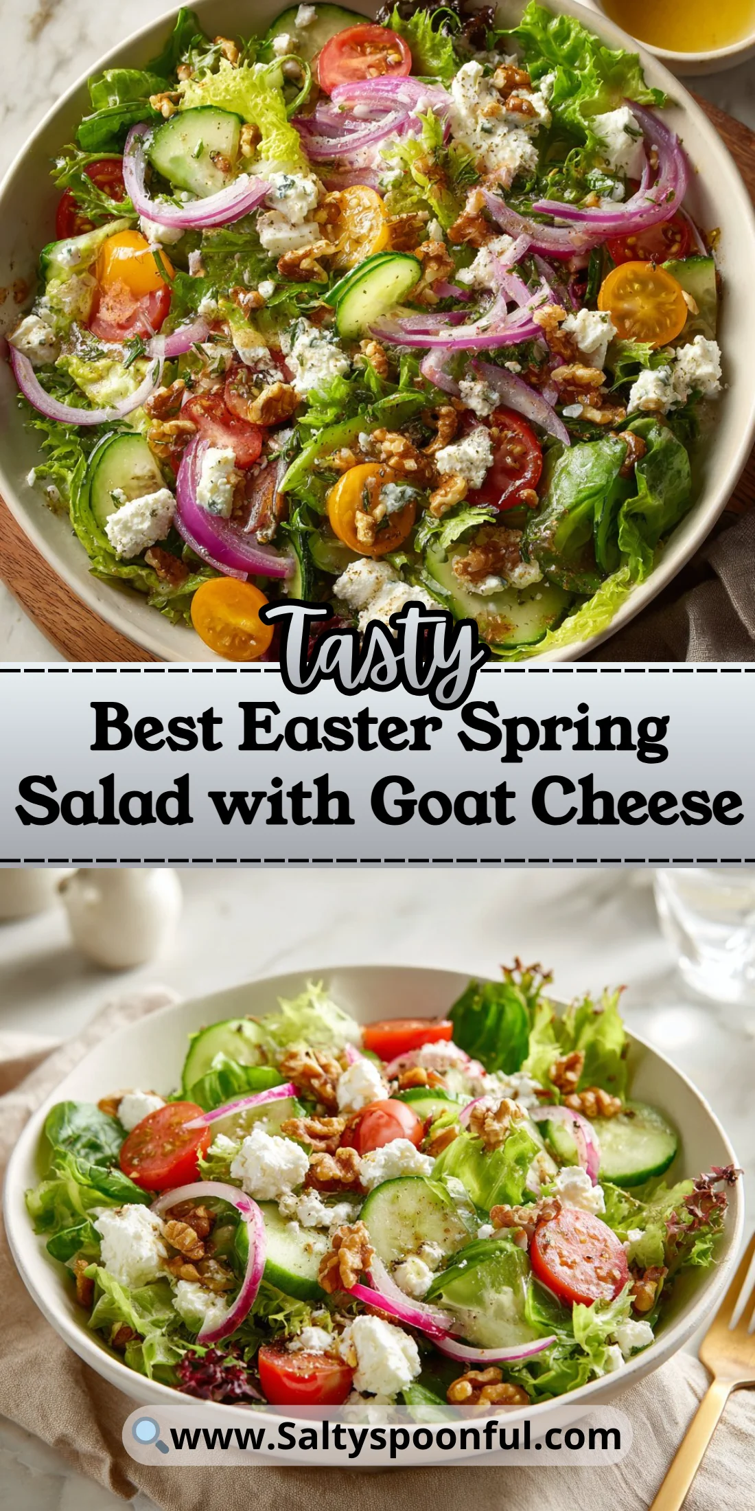 Best Easter Spring Salad with Goat Cheese