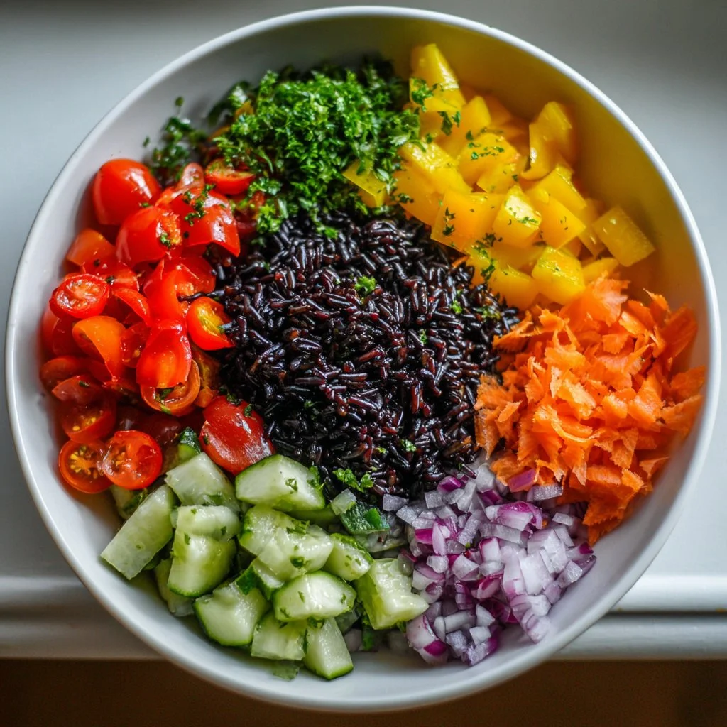 Black Rice Rainbow Salad