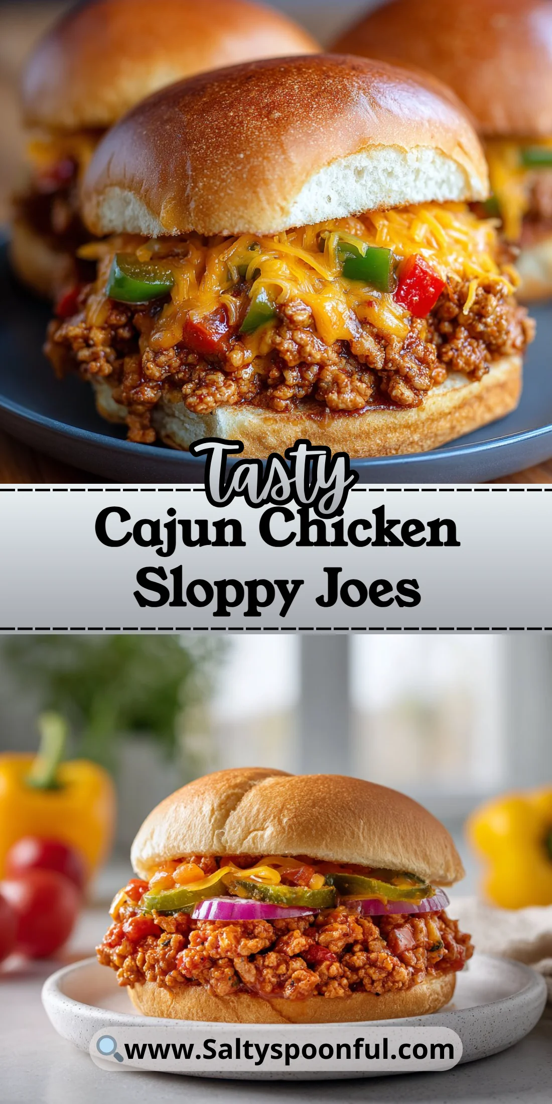Cajun Chicken Sloppy Joes
