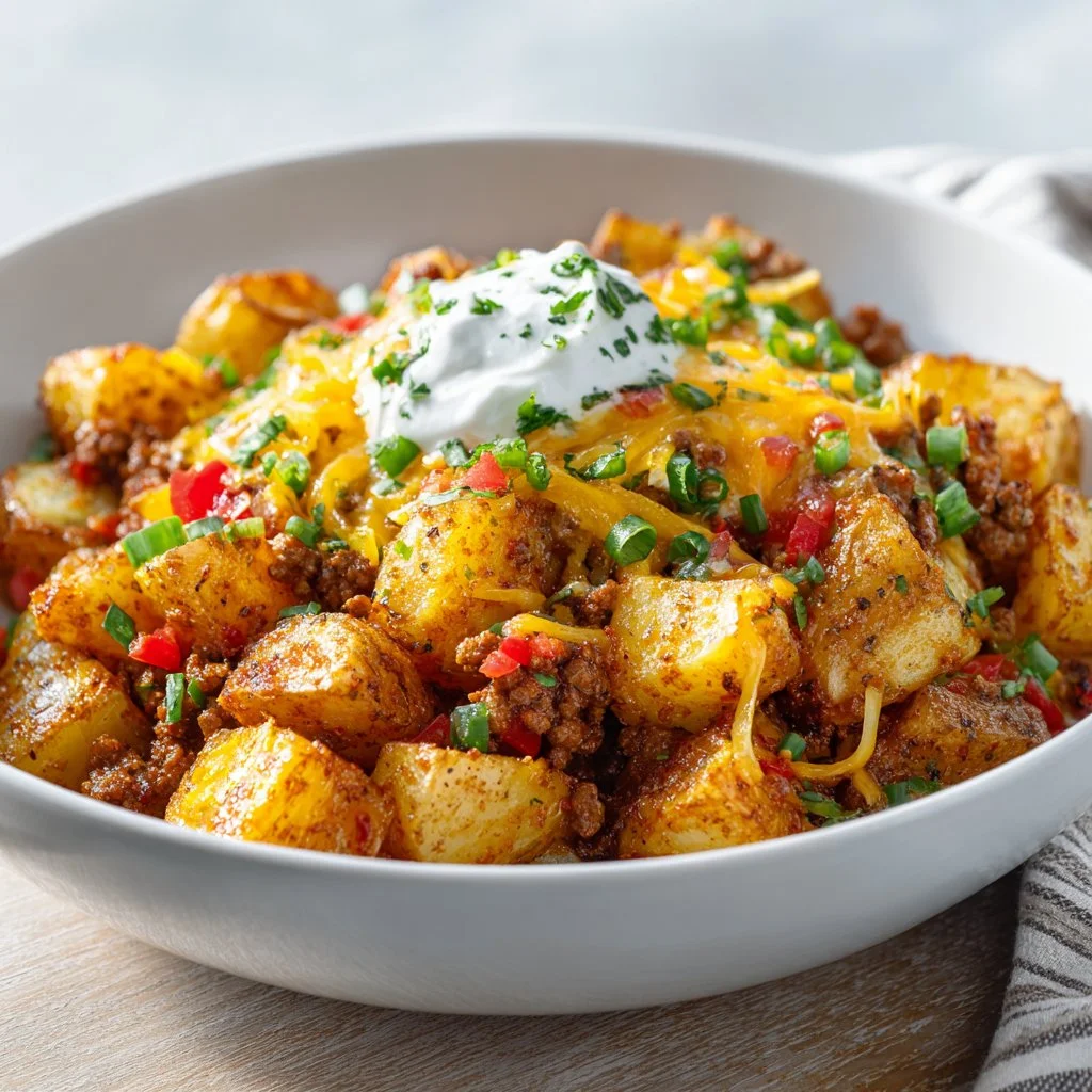 Cheesy Taco Potatoes