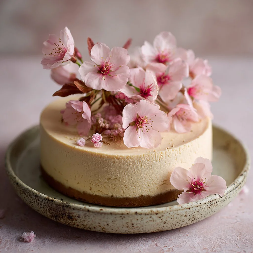 Cherry Blossom Japanese Sakura Cheesecake