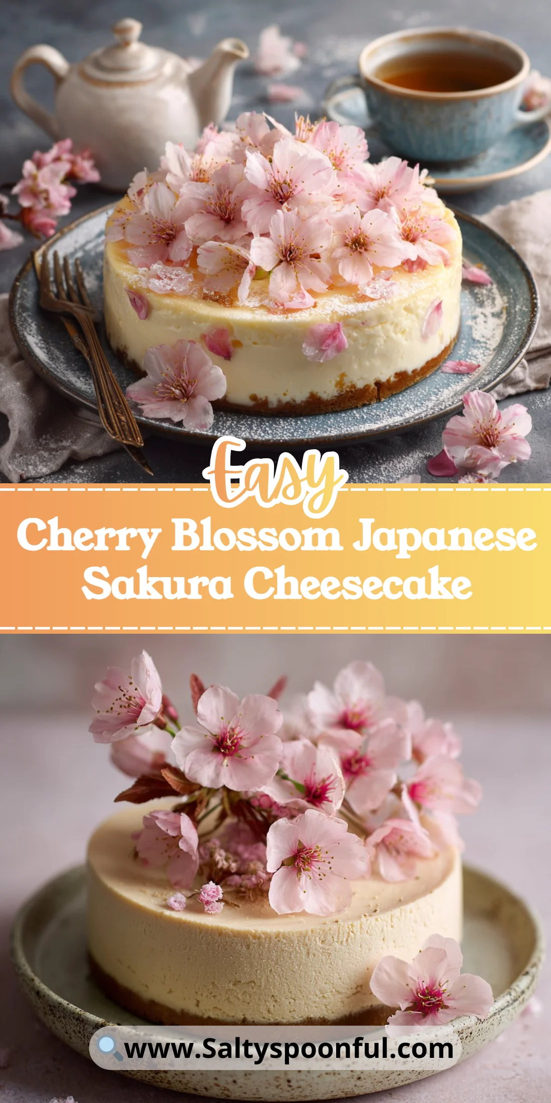 Cherry Blossom Japanese Sakura Cheesecake