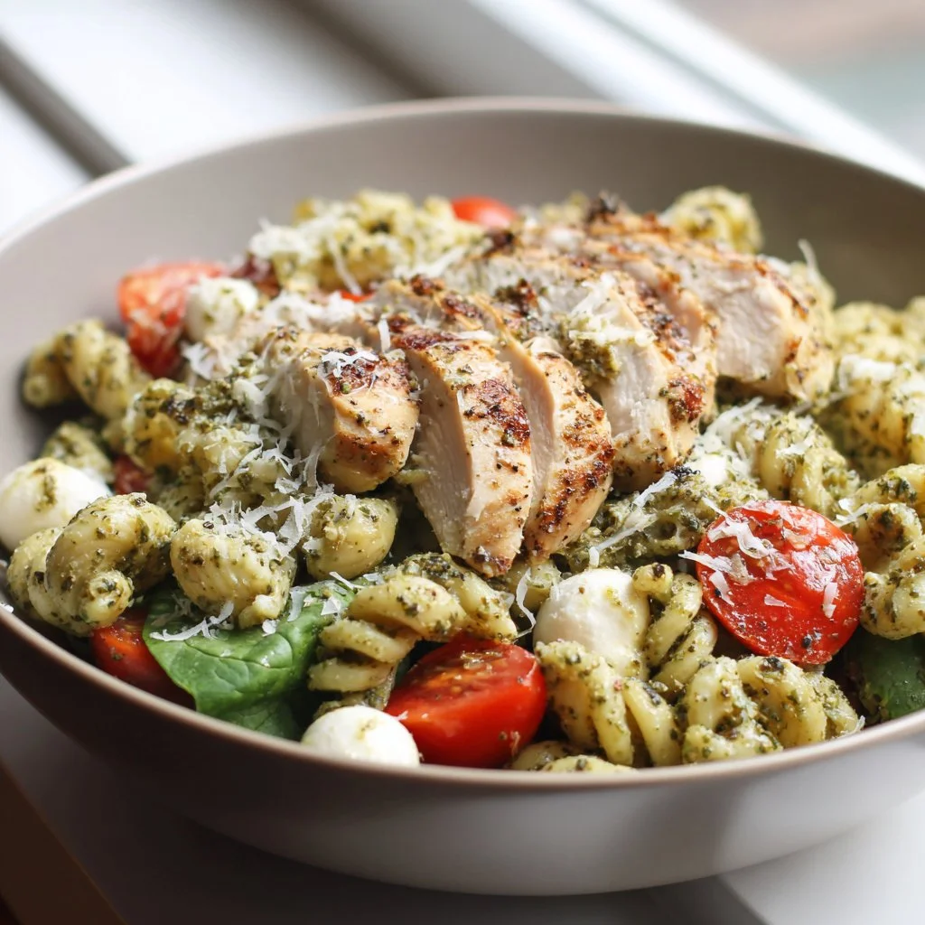 Chicken Pesto Pasta Salad