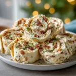 Delicious Crack Chicken Pinwheels ready to serve as an appetizer