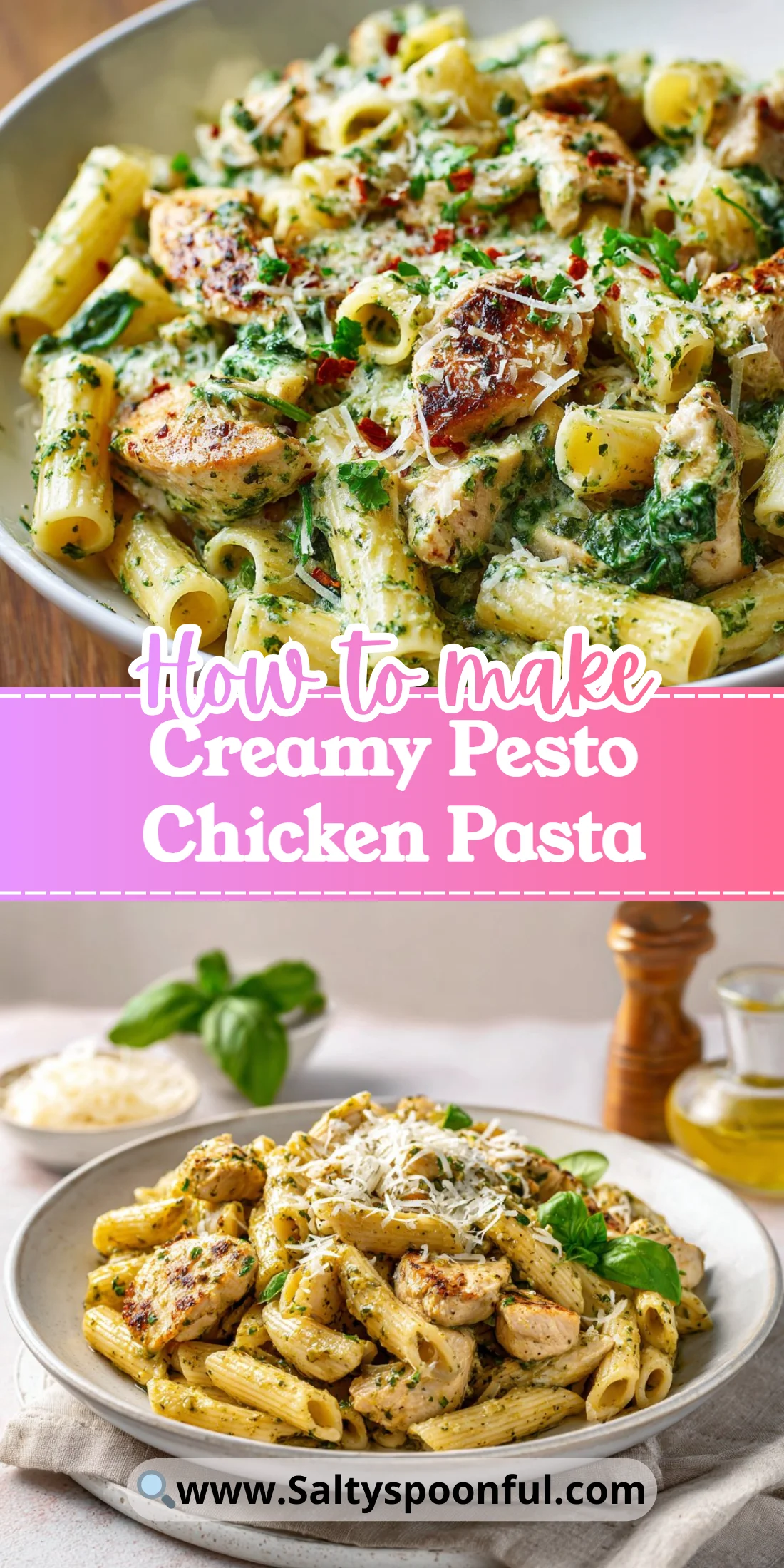 Creamy Pesto Chicken Pasta