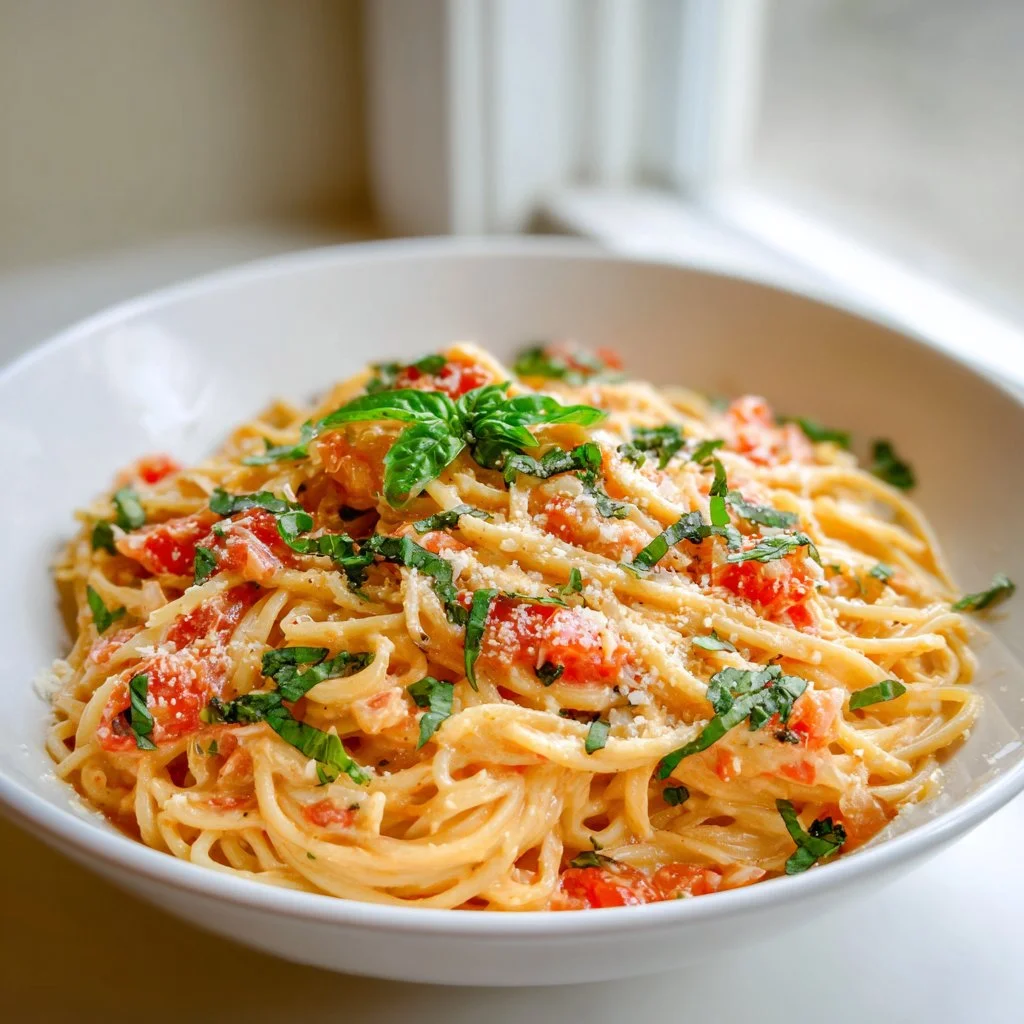Creamy Tomato Garlic Pasta